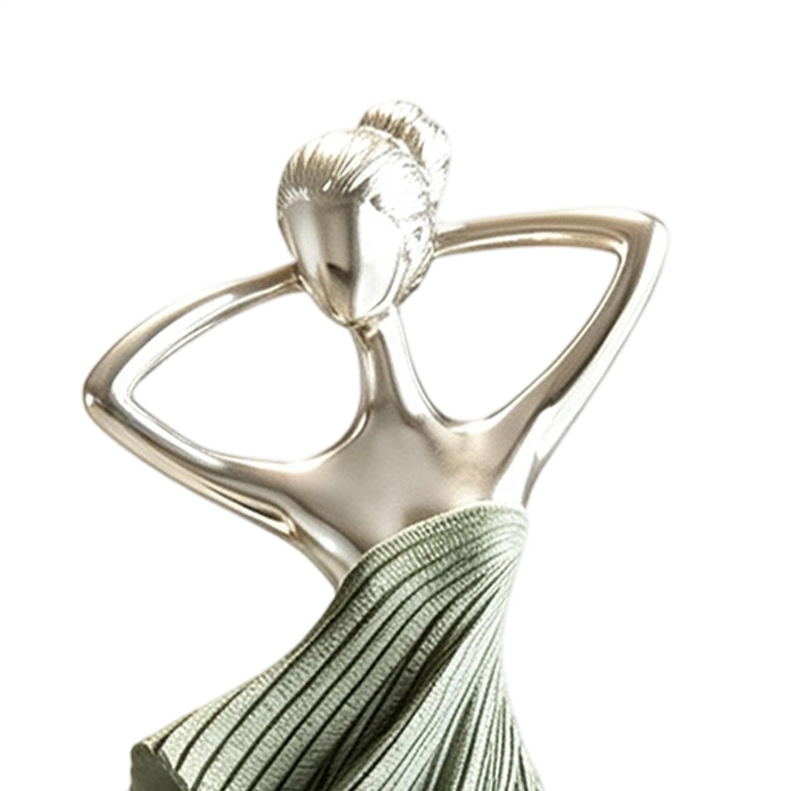 Figura de Bailarina Abstracta Escultura De Resina Artística Estética Para