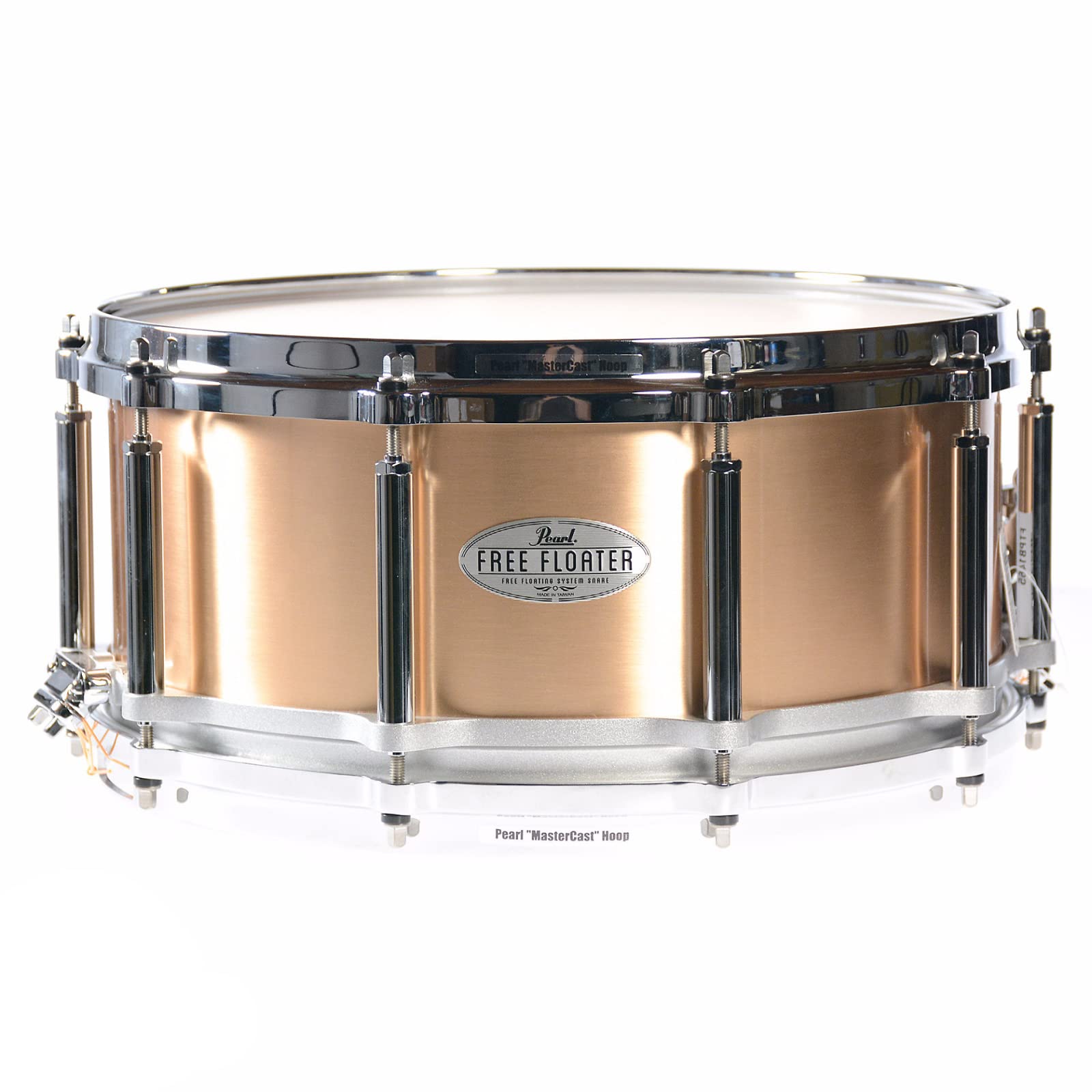 Pearl FTPB1465 14 x 6.5 Inches Free Floater Snare Drum - Phosphor Bronze
