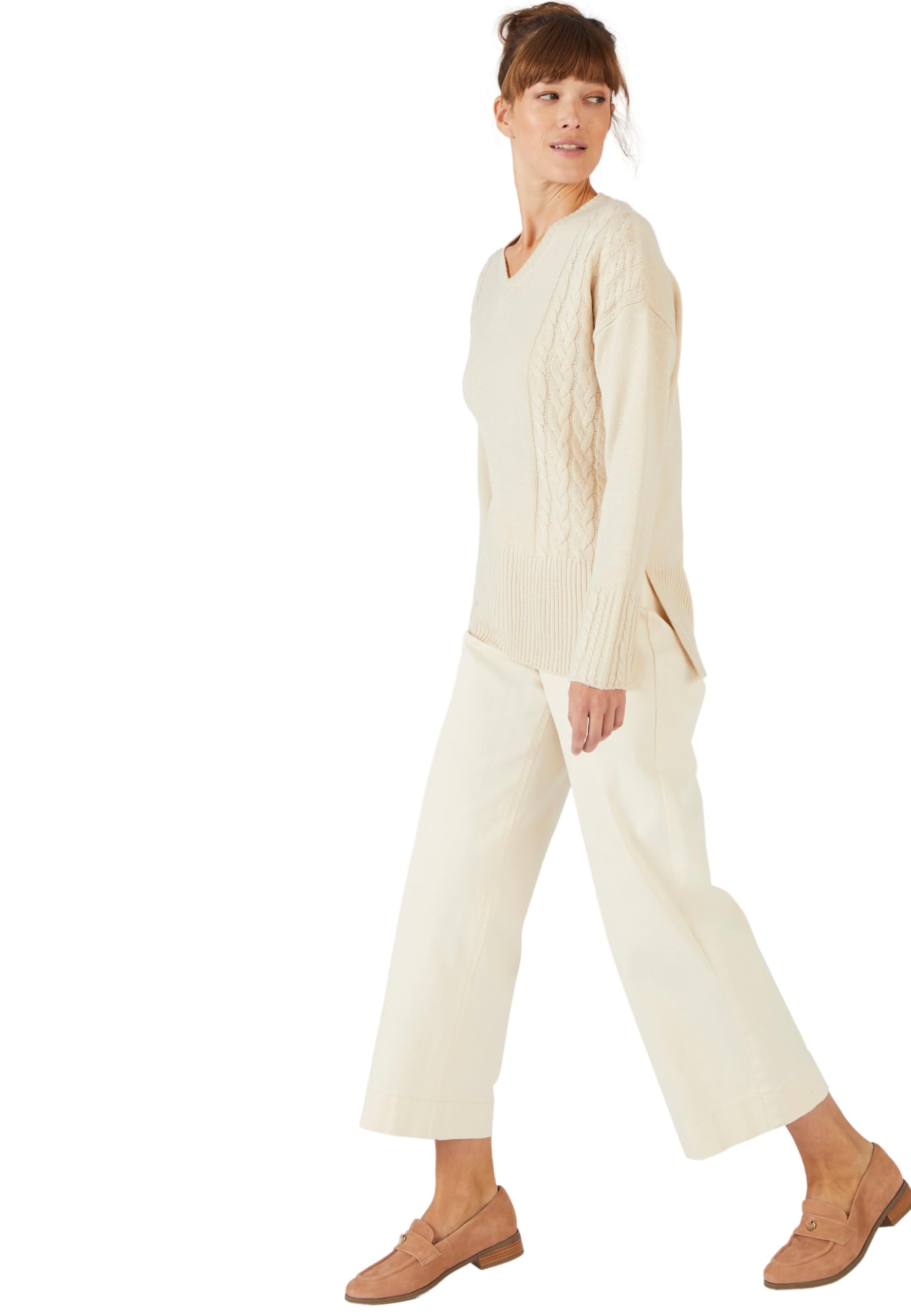 Damart - Oversized Jumper, Ivory, 14/16