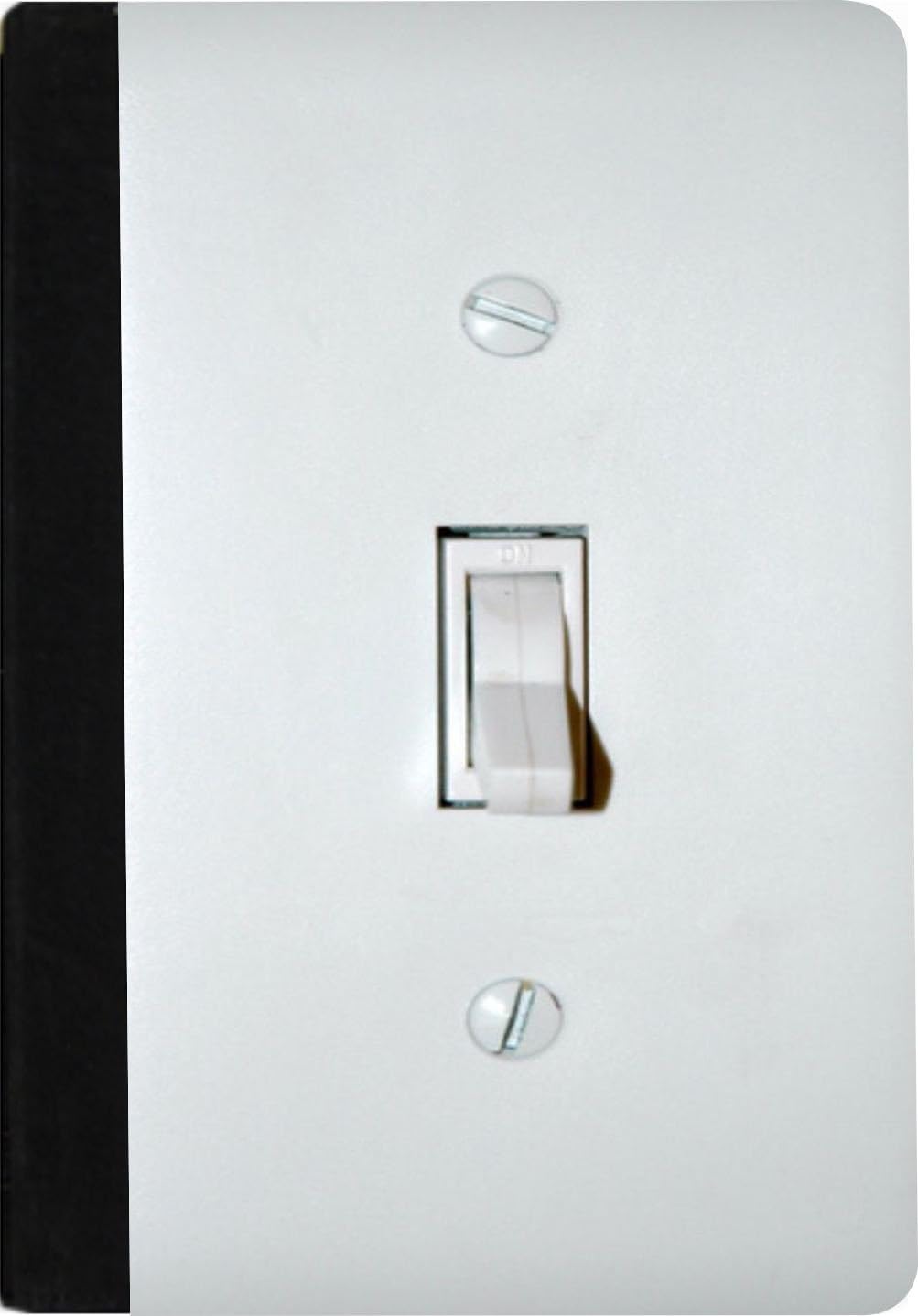 RK-notebook Funny Light Switch Faux Suede Binder Portfolio with Ruled Notebook