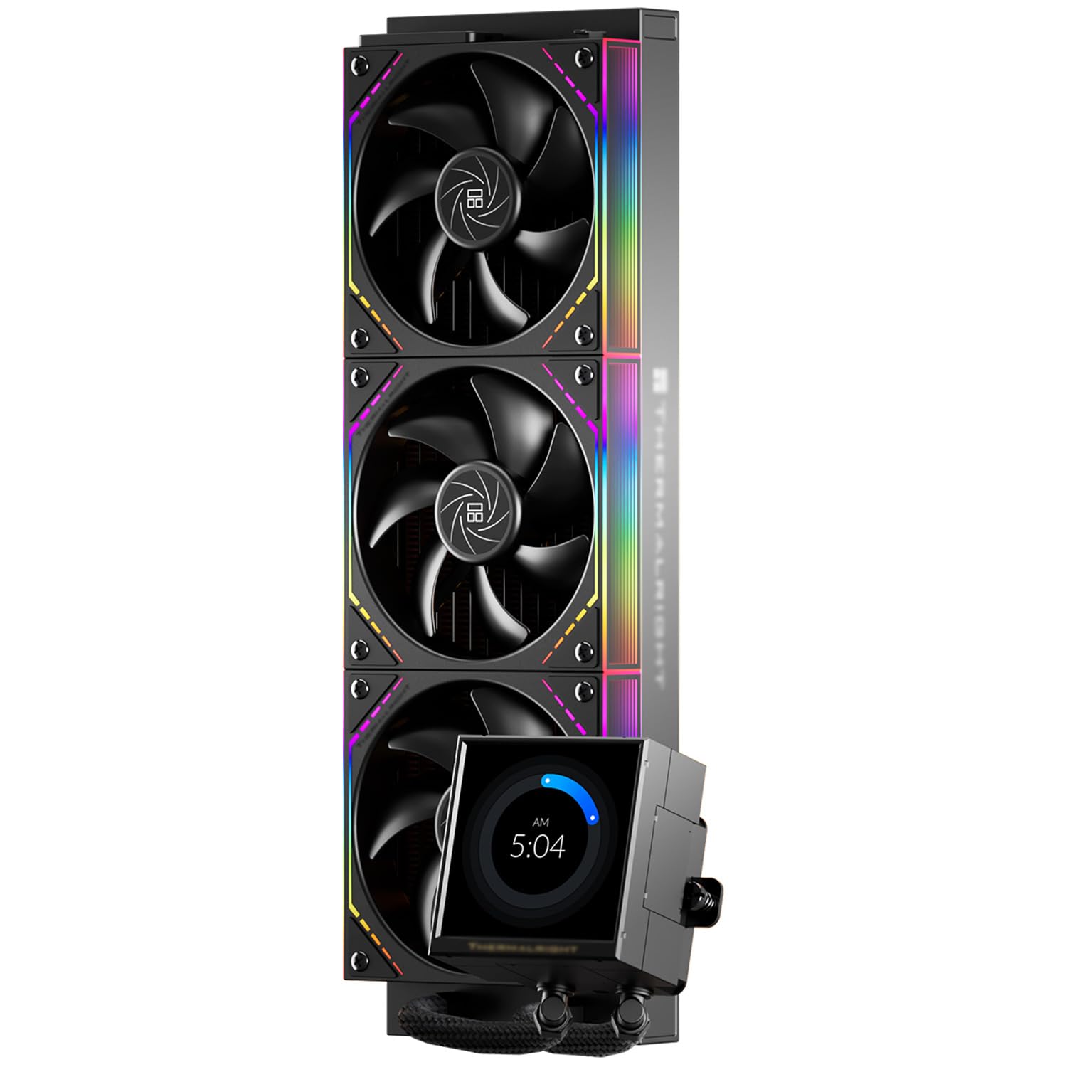 TR-Thermalright Peerless Vision 360 ARGB - Enfriador de CPU líquido (pantalla LCD IPS de 3,95", resolución 480 x 480, magnético, 360 mm, para AM4/AM5, LGA1851/1700/115x)