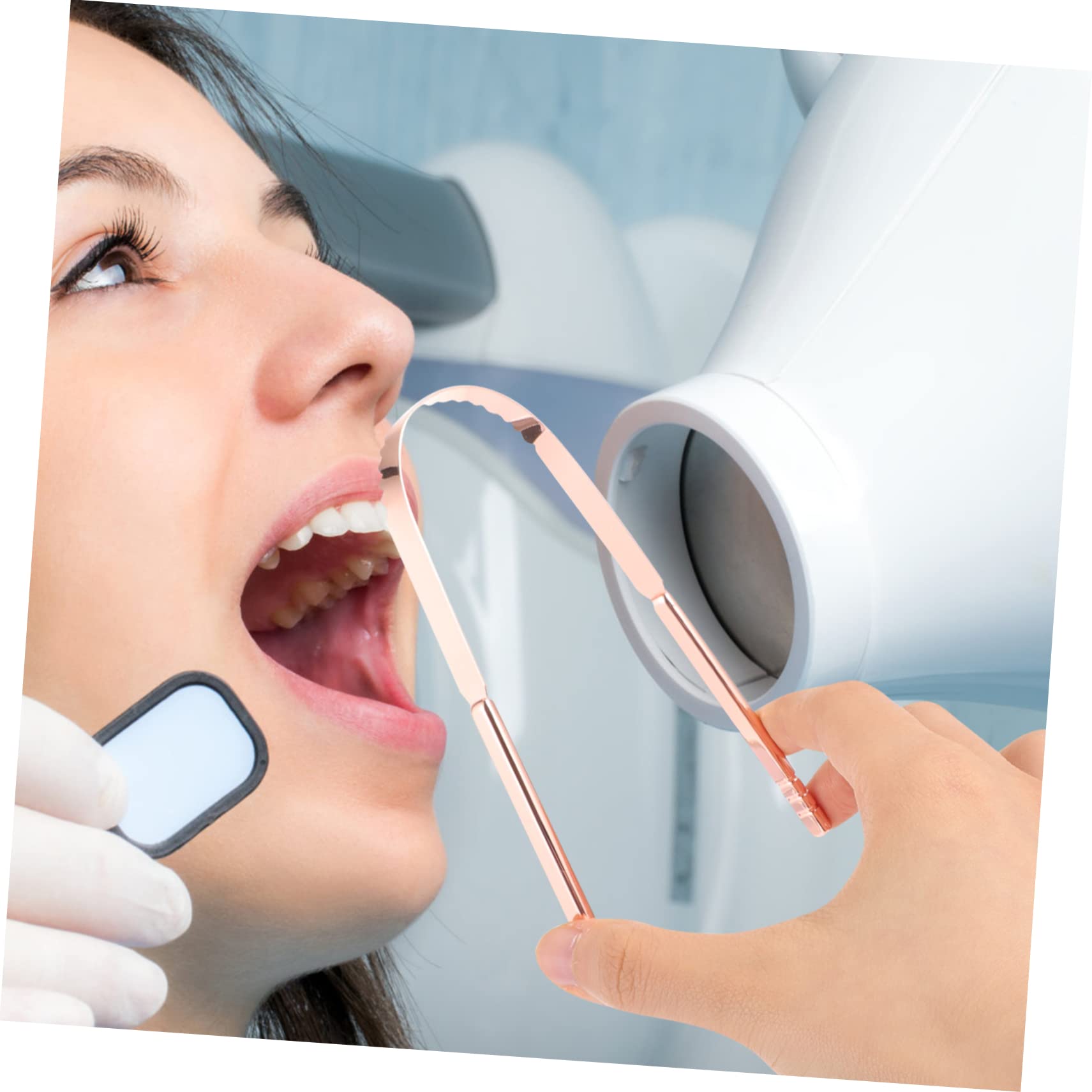 Housoutil 10pezzi Raschietto Per Lingua Inossidabile Da Strumento Di Pulizia Orale U-shaped Per Combattere Alitosi e Rimuovere Residui Alimentari Della Bocca e Igiene