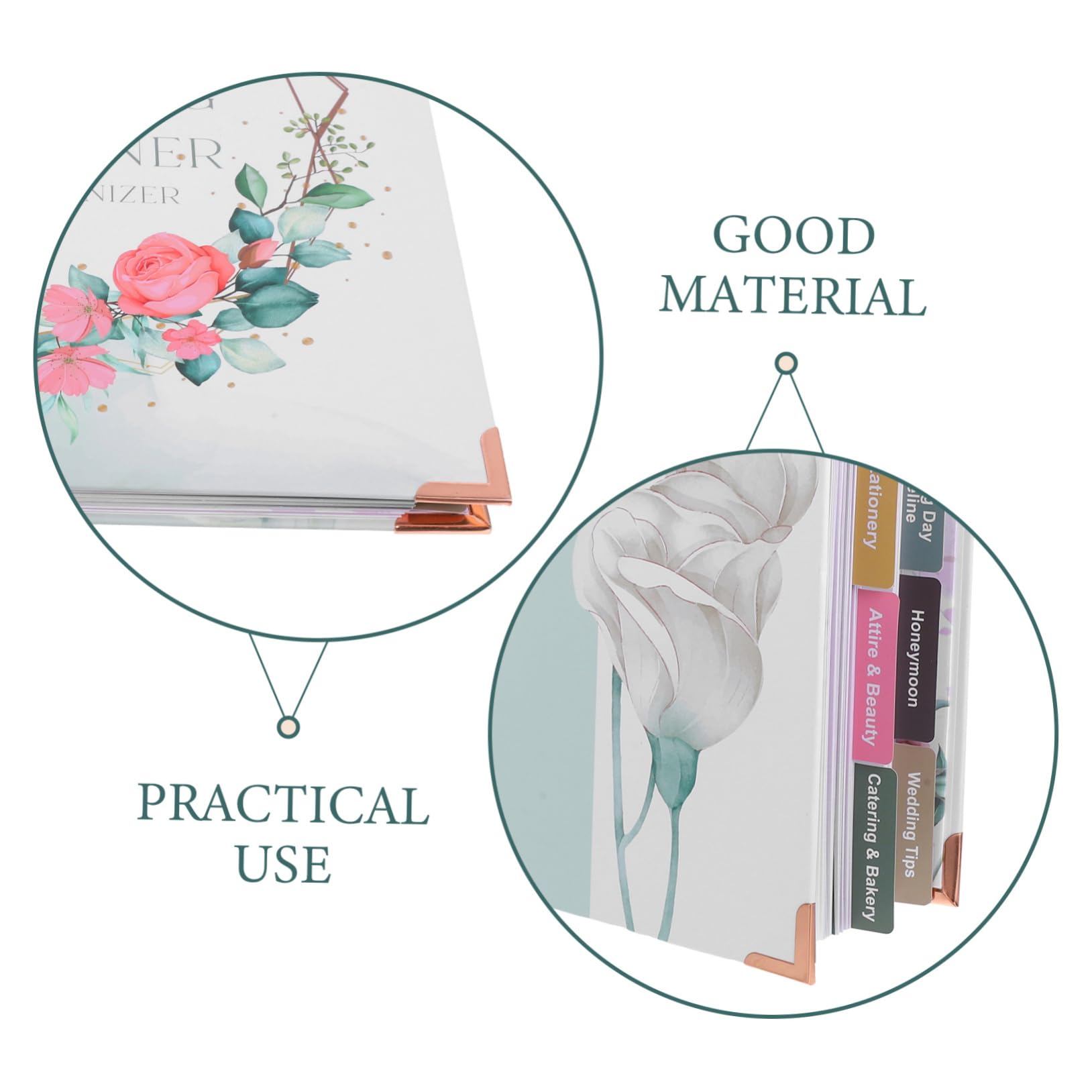 DOITOOL Hochzeitsplaner Buch für Verlobte Paare Papier mit Budgetplanung und Detailliertem Zeitplan für Hochzeitsplanung und Organisation