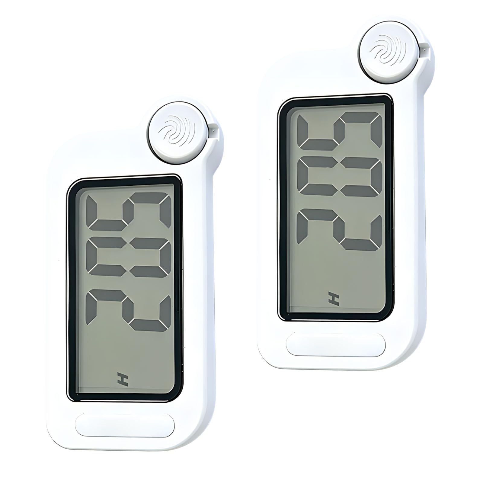 Hrtyvhin 2pcs Ergonomic Digital Clock with Backlight and Date Display Miniature Digital Alarm Clock Ideal for Home Offices Use Shockproof Alarm