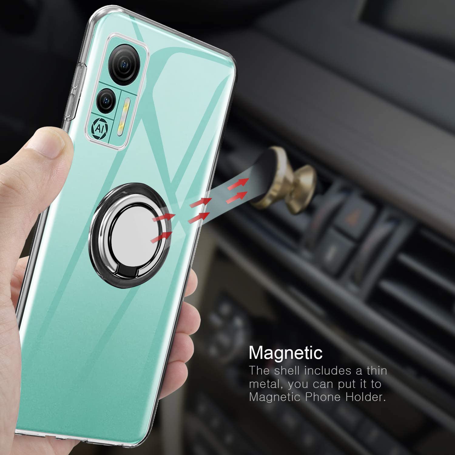 Custodia per Ulefone Note 14 (6.52 Pollice),Trasparente Cover Silicone