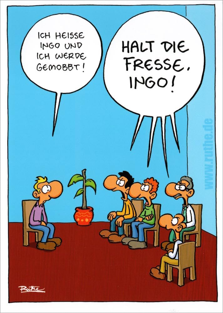 Modern Times Postkarten-Set 'Wie Denn? Die Katze Schläft.' - 3er Set Im Cartoon-Design, A6, Satte Farben
