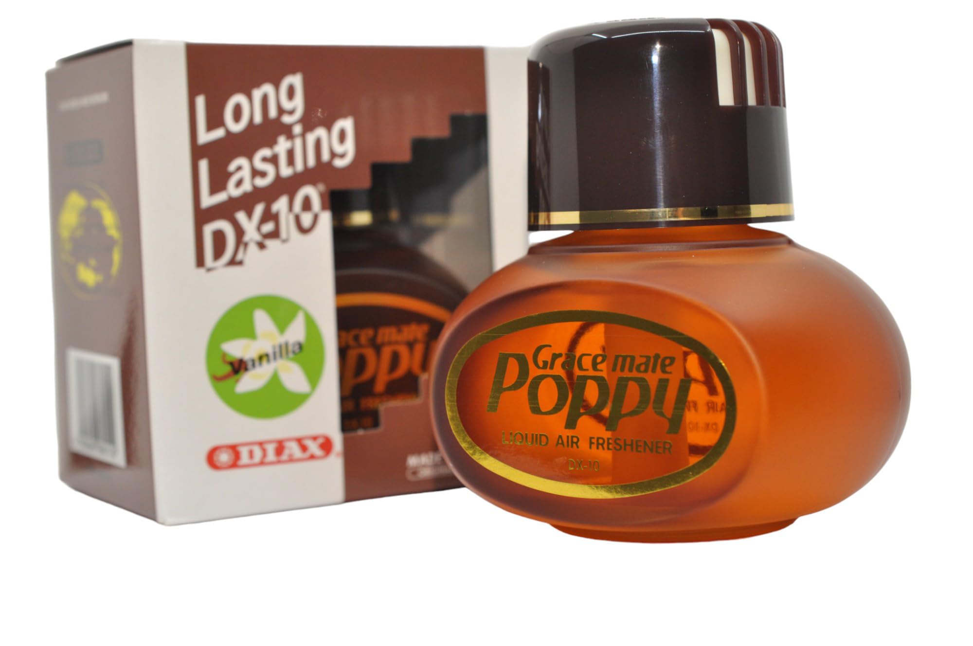 Original Poppy Grace Mate air freshener (vanilla, without lighting) (150 ml), room fragrance for at home, truck and car - the room perfume eliminates unpleasant smells