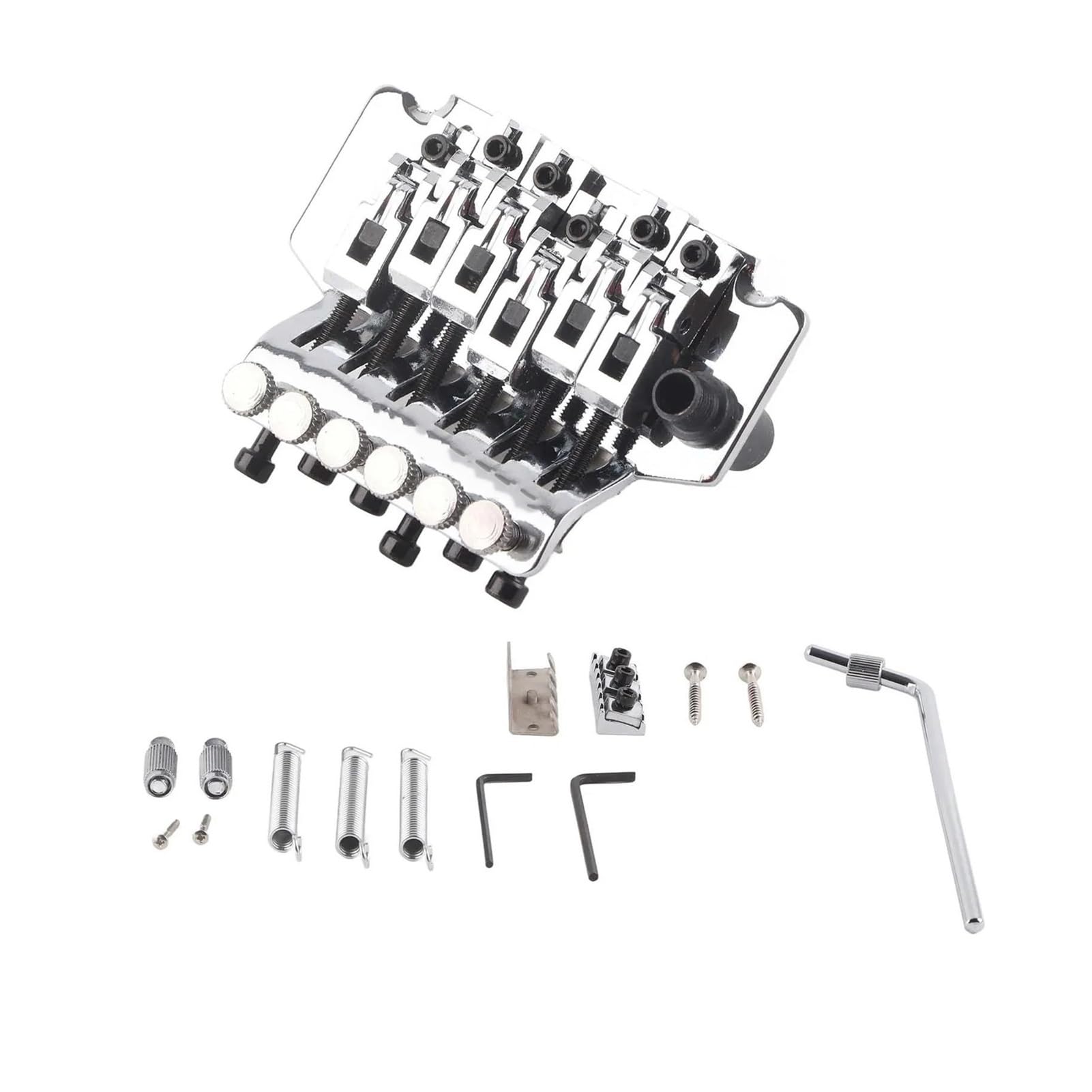 Standardowy mostek gitarowy Akcesoria Do Stabilizatorów Sprężynowych Mostka Elektrycznego Double Tremolo(Silver)