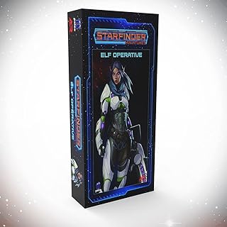 Archon Studio Starfinder Unpainted Miniatures: Elf Operative- 32mm Unpainted Plastic Miniatures by Archan Studio - for Kids and Adults Ages 14+, Grey