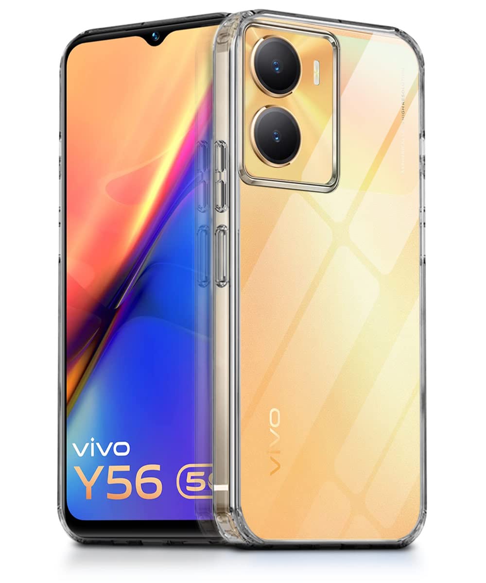 WOW IMAGINE Crystal Clear Transparent Back Case Cover for Vivo Y56 5G | Vivo Y16 | Vivo T2X | Full Device & Camera Protection Shockproof TPU Silicone Back Cover Case – Transparent (B0BZVD9CWW) Amazon Price History, Amazon Price Tracker