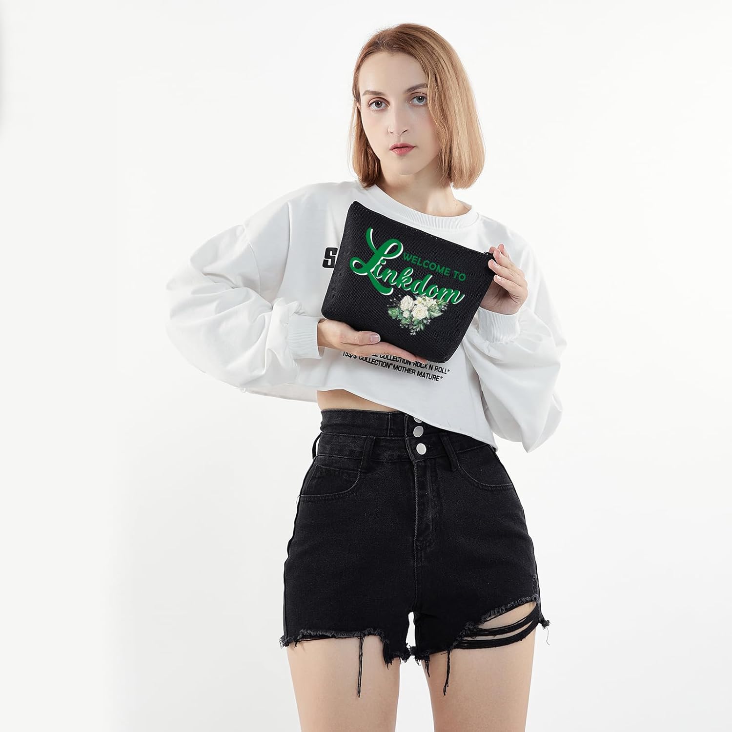 PWHAOO Welcome To Linkdom Cosmetic Bag Links Sorority Inspired Gift Links Greek Sorority Gift (Welcome To Linkdom B) - Image 4