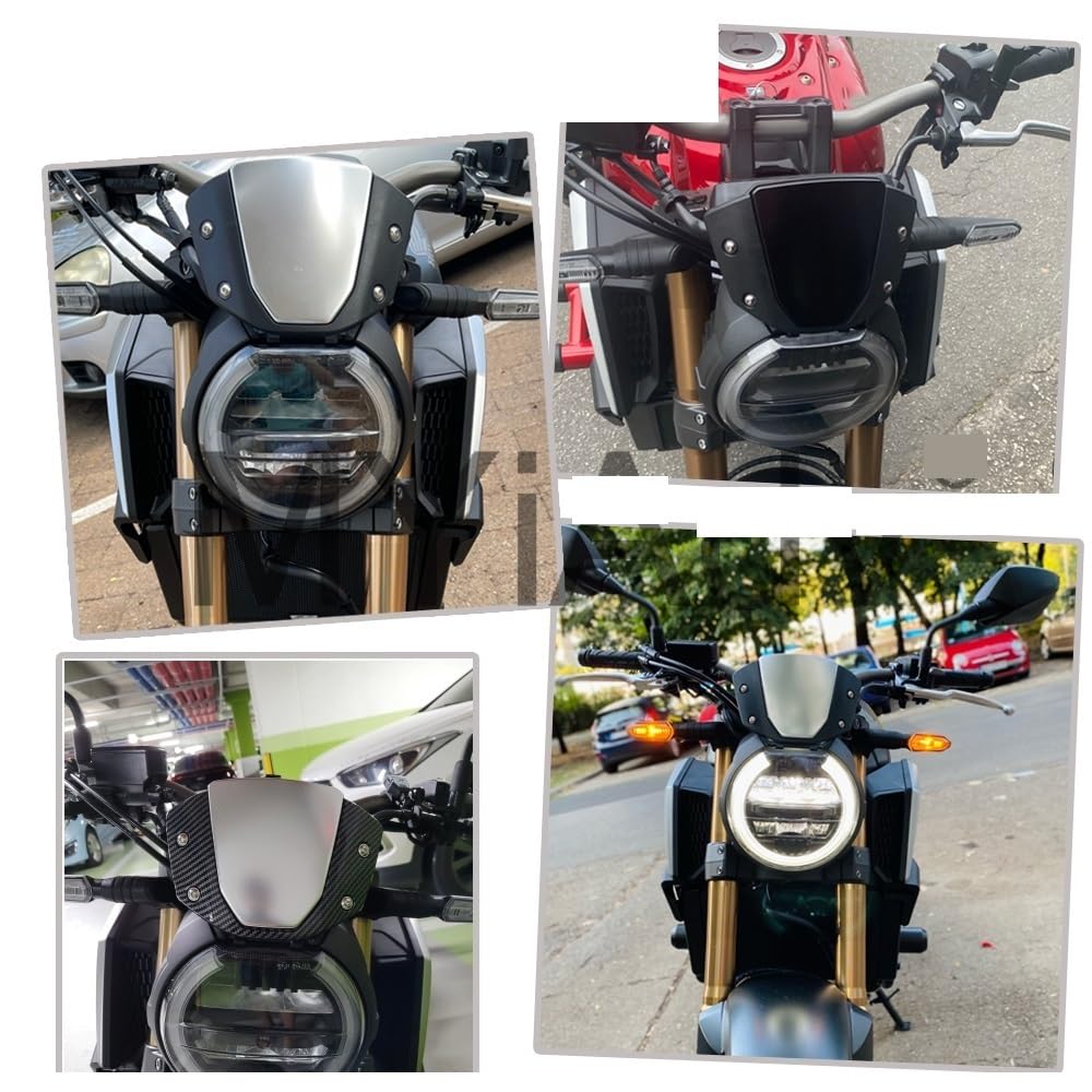 Parabrisas Motocicleta Versys 650 2023-2024 - Careñado Deportivo Transparente/Ahumado, Policarbonato