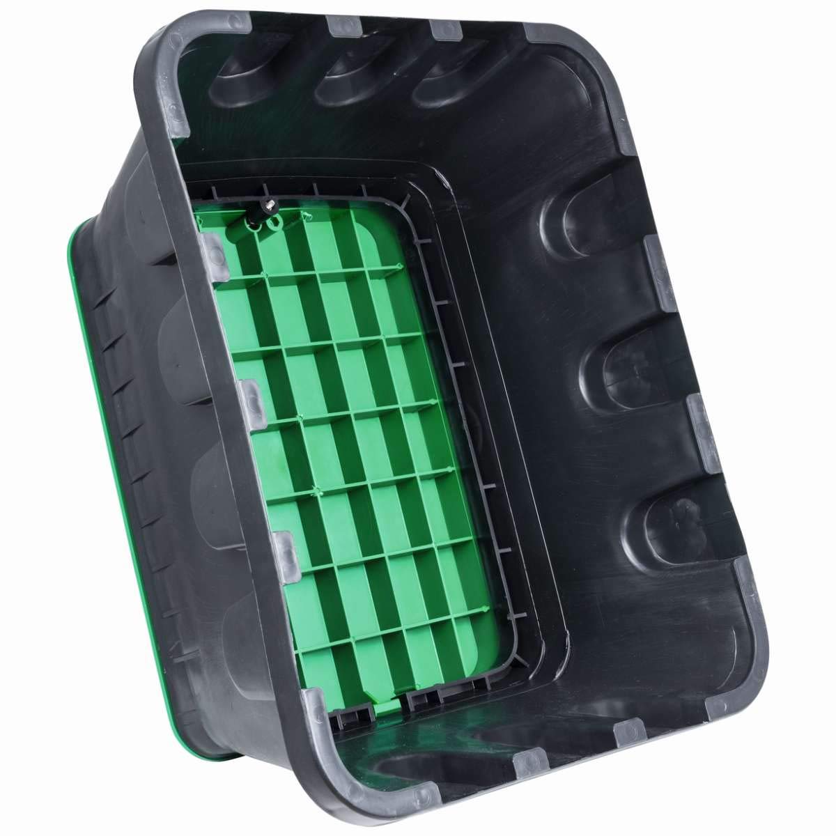 Heitronic Bodeneinbaudose 640,5 x 300 x 507,5 mm mit 12 Ausgängen zum Nachträglichen öffnen HEI-21042