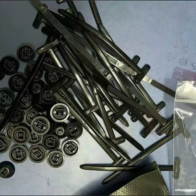 200 pezzi di fascette stringicavo universali in nylon, resistenti, autobloccanti, con supporto for cavi, fissaggio automatico, vite, spelafili(200 packs)