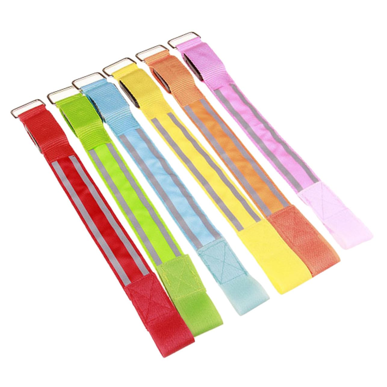 BESPORTBLE 12pièces Bracelets LED Réfléchissants pour Jogging Armbands Lumineux Remplaçables Équipement De Course pour Cyclisme Et Activités De Plein Air Aléatoires