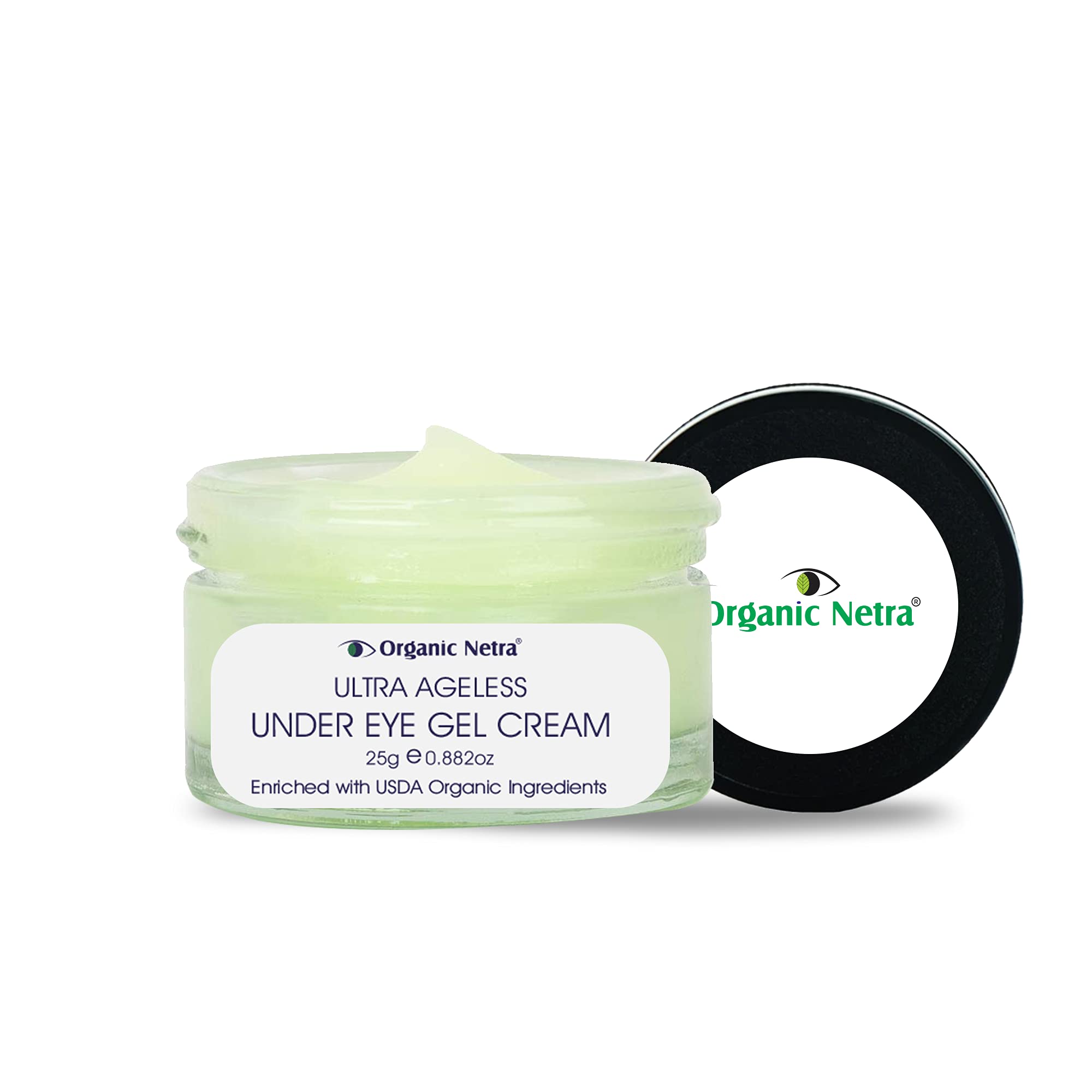 Ultra Ageless Under Eye Gel Cream - Anti-Aging Deep Under Eye Skincare Made With Usda Organic Ingredients For Dark Circles, Fine Lines, & Puffiness - 25 gm