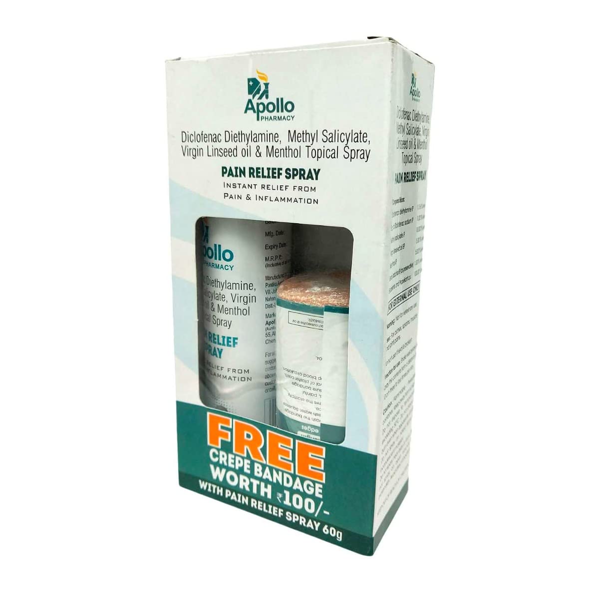 See full amazon price history chart for Apollo Pharmacy Pain Relief Spray With Free Crepe Bandage, 60 gm Apollo Pharmacy Pain Relief Spray With Free Crepe Bandage, 60 gm (B09WVHHXK9) Amazon Price History, Amazon Price Tracker