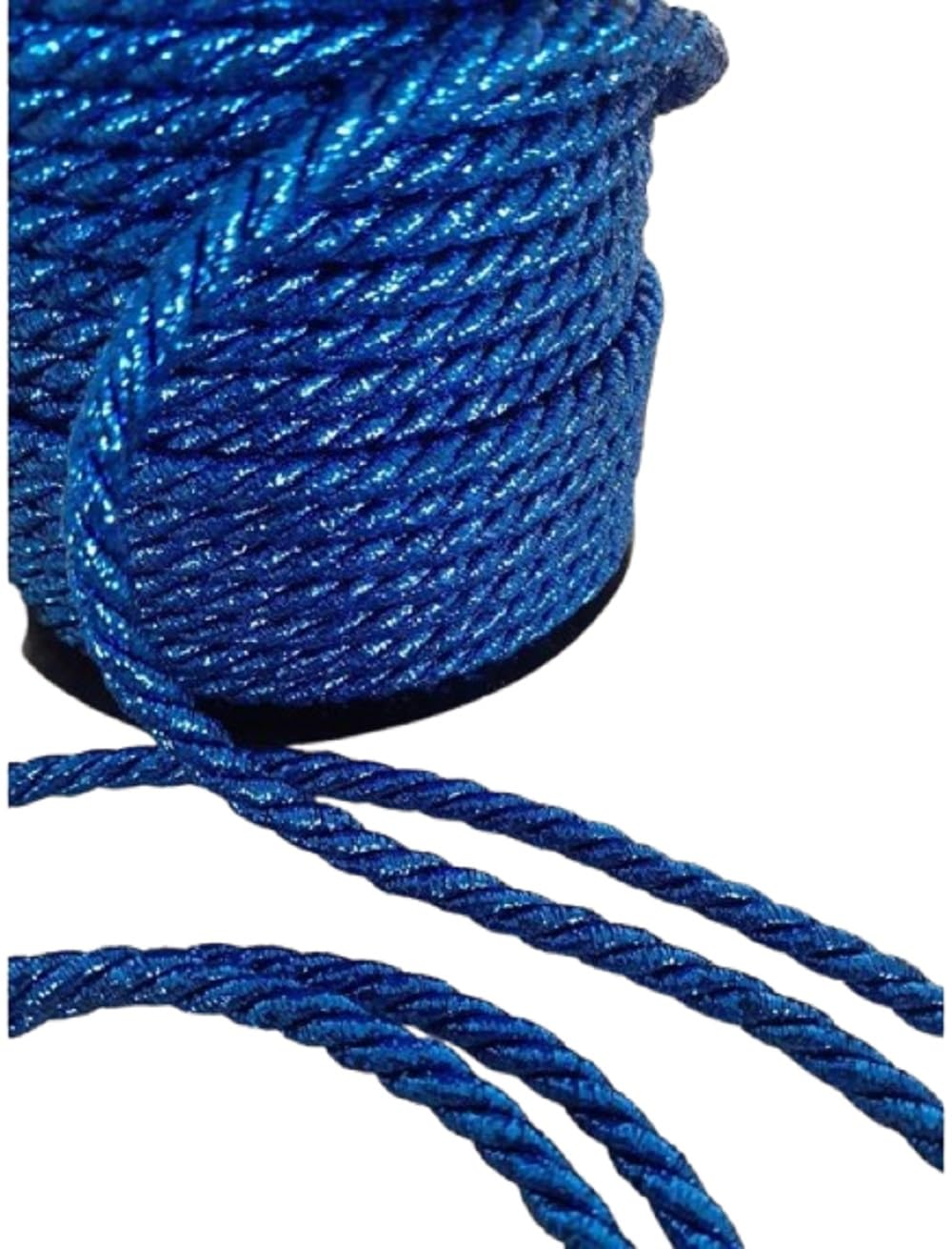 Cordoncino Ritorto PandaHall - Passamaneria Decorativa Per Cuscini, Tappezzeria E Fai Da Te - 12.5m Blu - Foto 2