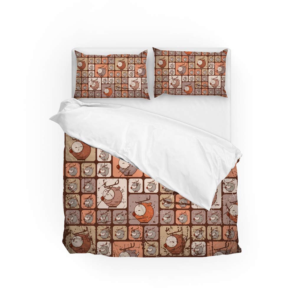 Housse de couette wapiti en tissu 100 % polyester résistant de qualité