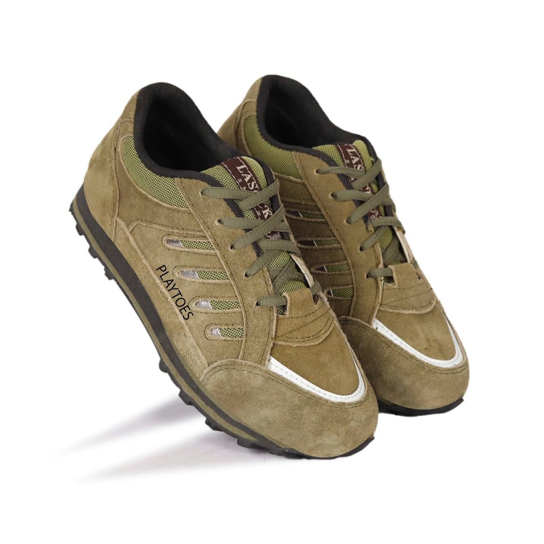 PLAYTOES Lightweight and Comfort Mens Sports Shoe (Mehandi, 6) (B0CR7PVMB6) Amazon Price History, Amazon Price Tracker