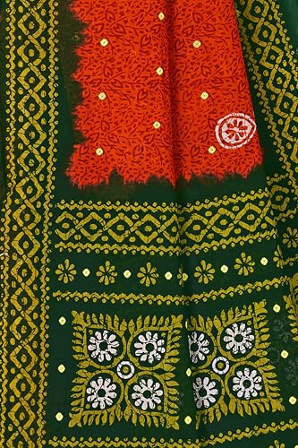 Image of TAMAIRA FASHION Mulmul Pure Cotton Saree For Woman Floral Batik Printed|Office Wear Daily Wear Sarees For Women Without Blouse Piece (Available in 11 Colours)