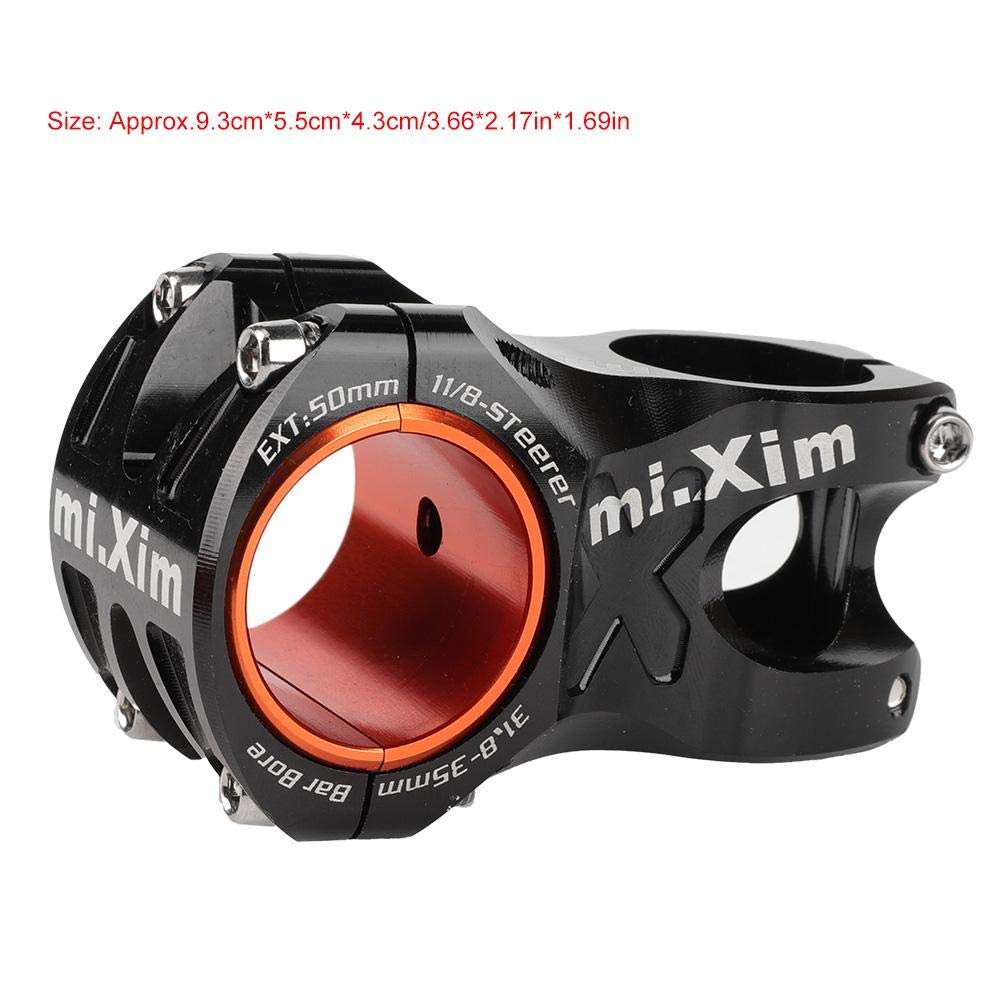 SM SunniMix Potence Vélo 31,8 Mm 30 Mm Courte Aluminium Noir