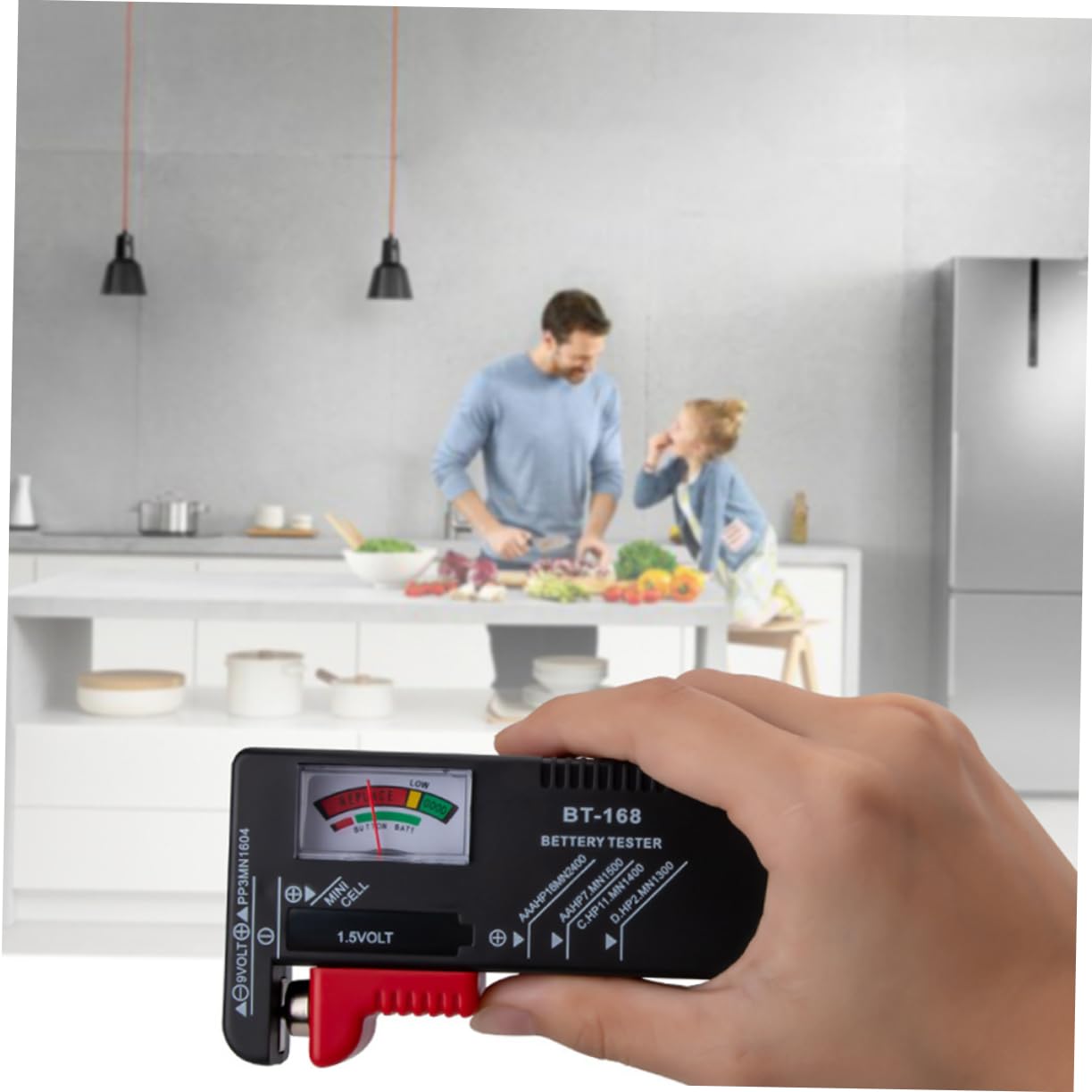 HOMSFOU 8stücke Tragbarer Batterietester Mit Lcd-anzeige Einfach Ablesbarer Spannungsprüfer Für Batterien Wie Aa Aaa Knopfzellen Für Schnelle Kapazitätsprüfung