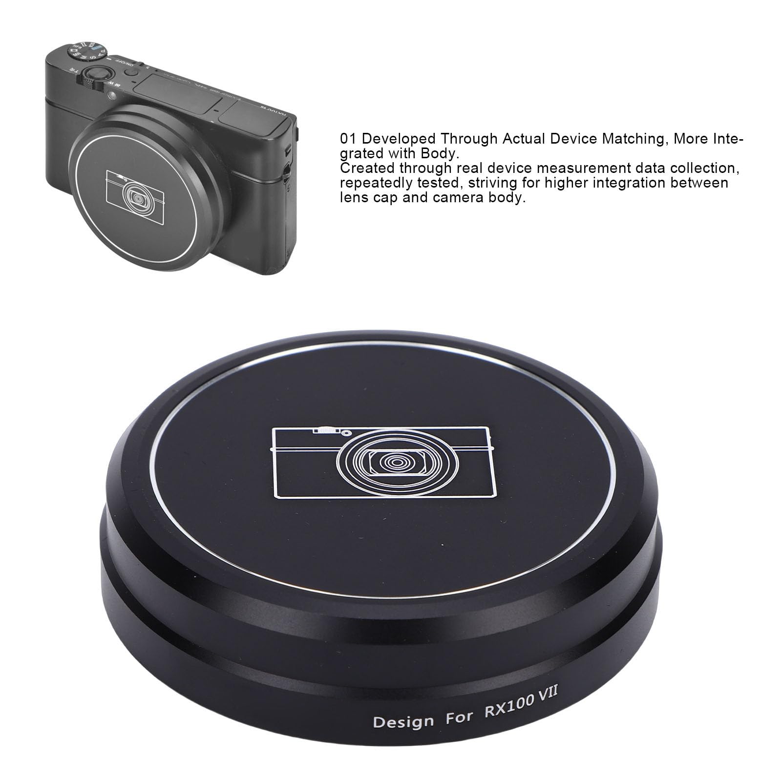 Amazon | Acogedor 56mm メタルレンズキャップ RX100 M6 M7 ZV1 ZV1 II 