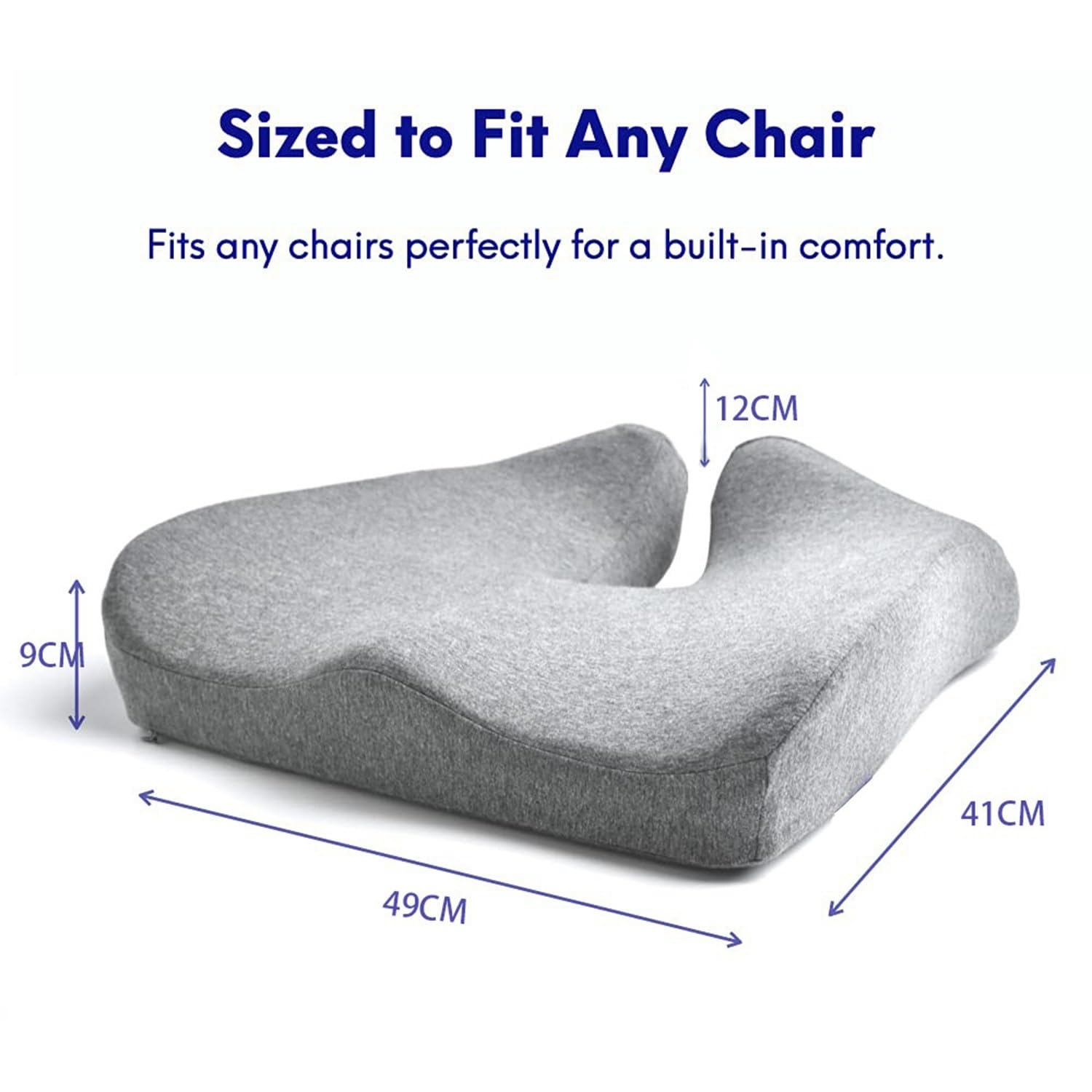 Cuscino Per Sedia Da Scrivania Cuscino Ortopedico In Memory Foam, Cuscino Sedile Auto Cuscino Ergonomico Per Alleviare Il Dolore Al Coccige Sciatica, Per Sedia Da Ufficio