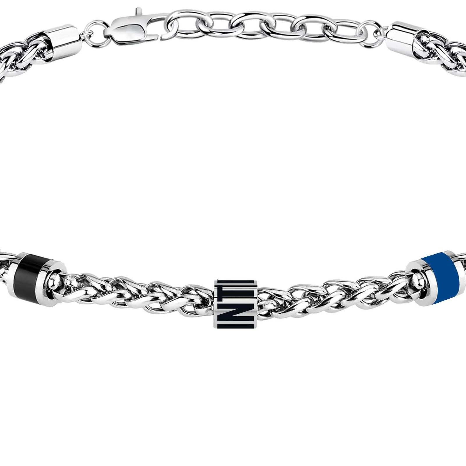 Clondo Bracciale Uomo Donna Inter in Acciaio – Collezione Ufficiale Calcio – Accessorio Elegante e Sportivo con Logo – Idea Regalo per Tifosi – Vari Modelli Disponibili