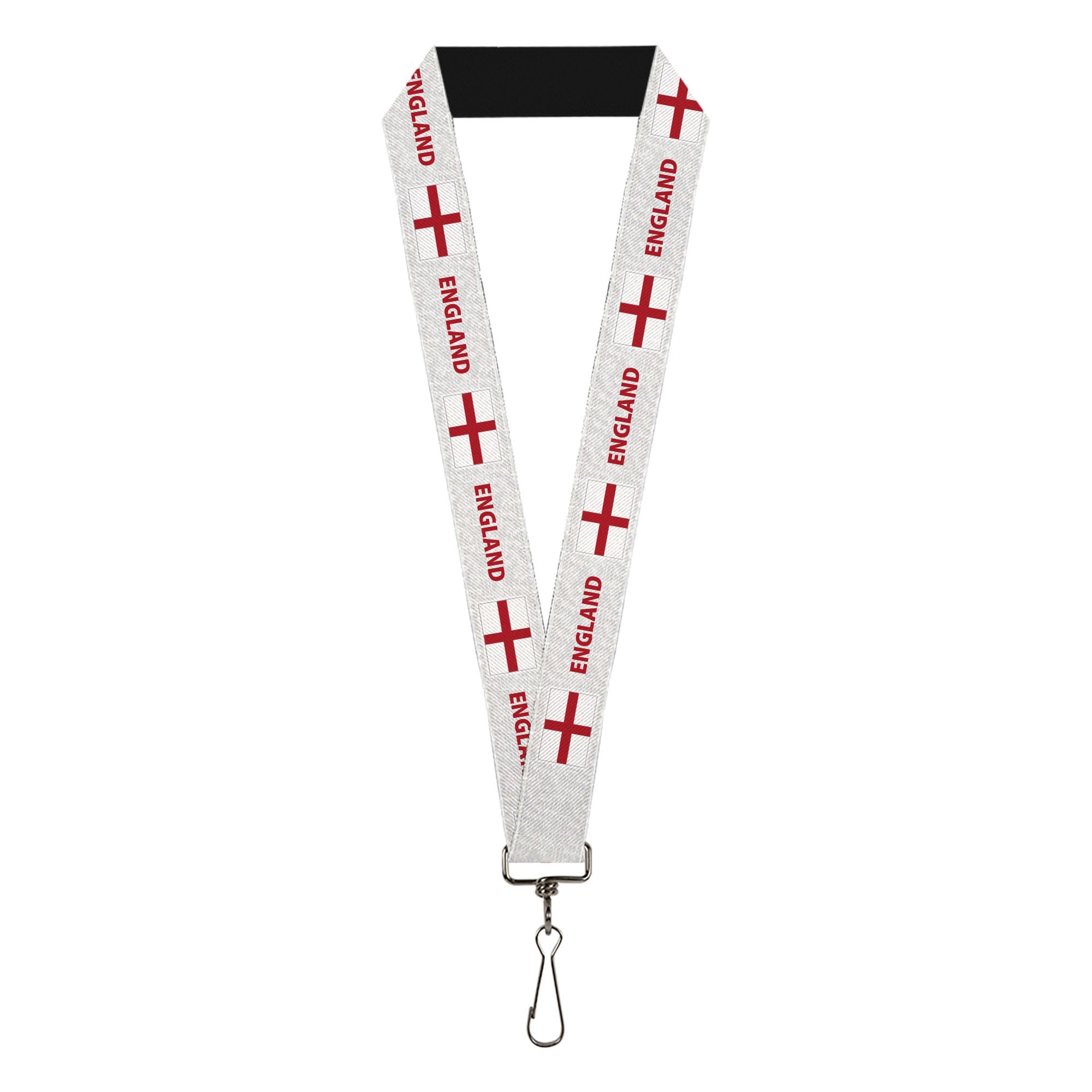 Buckle-Down International Soccer Fan Lanyard, National Team Pride Series England Spirit Flag, Elastic