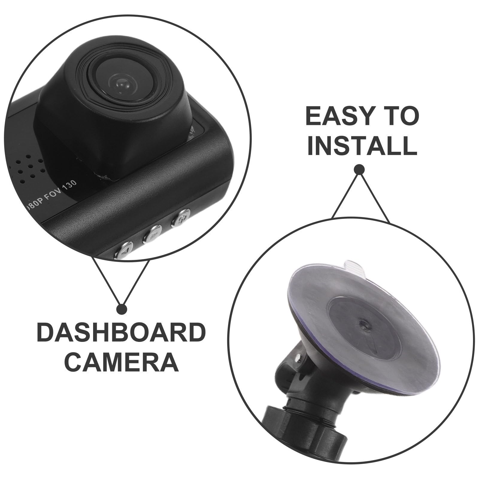 Cámara de Tablero para Coche y GPS Integrado Negro ABS 2 Pantalla