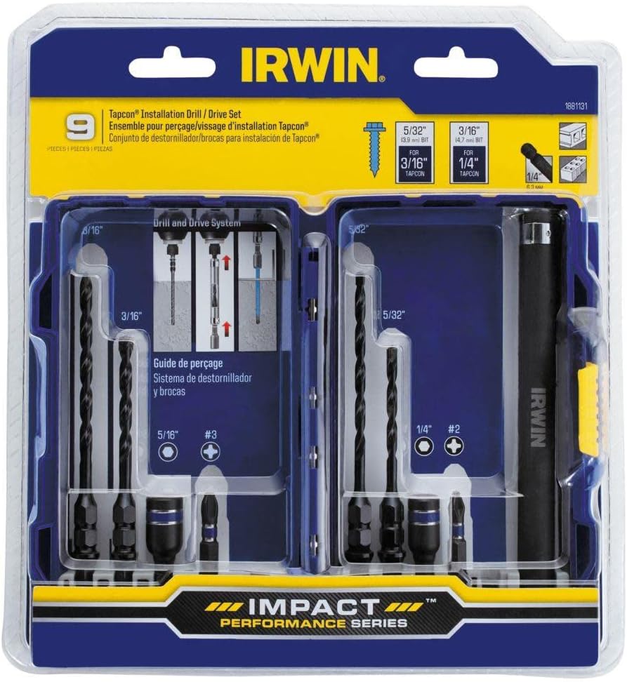 Impact TAPCON Install 9PC PRO Set Tools & Home Improvement