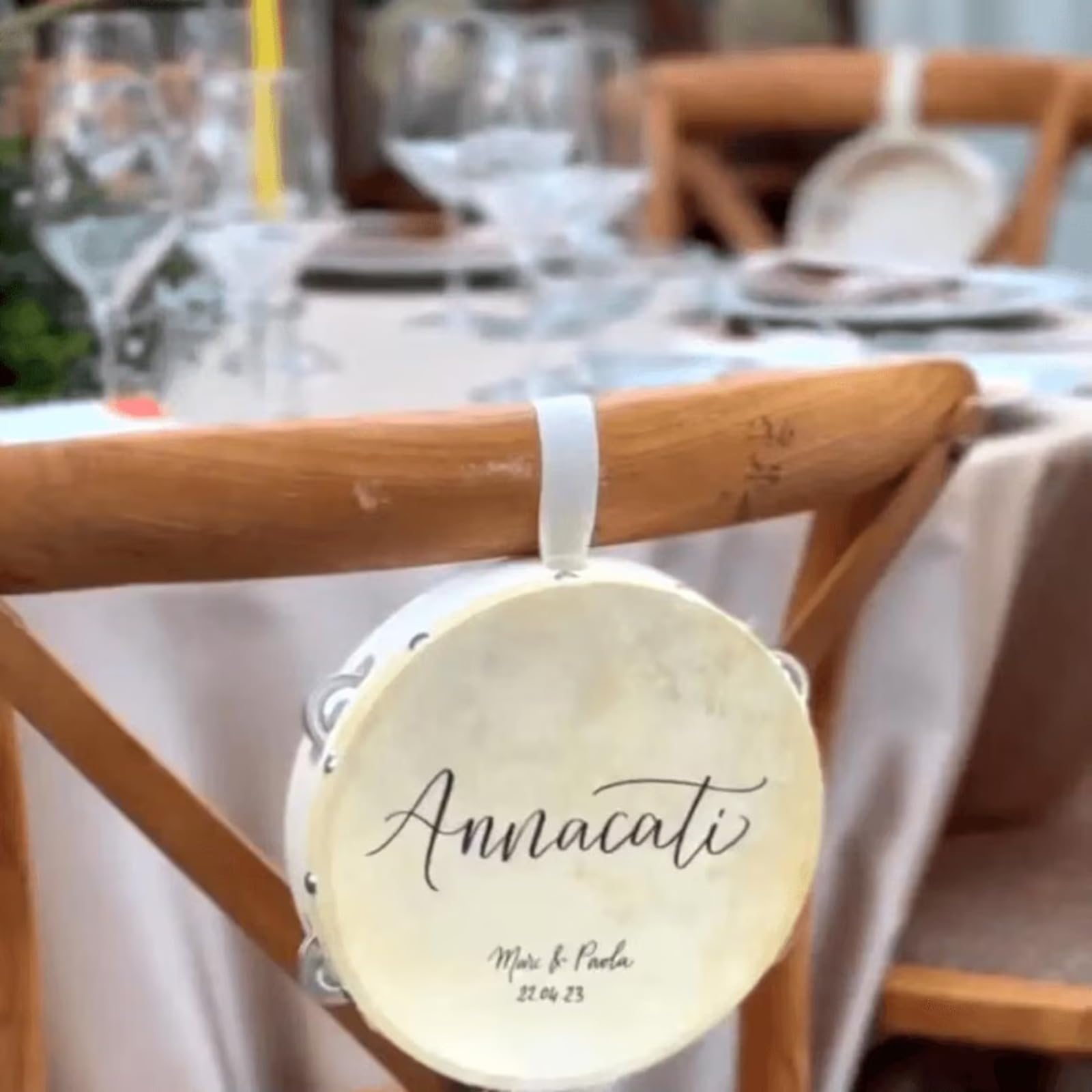 Panderetas de boda personalizadas con nombre y logotipo, mini panderetas para boda, piel de oveja para niños y adultos, tarjetas de lugar de boda, pandereta para iglesia, recuerdos de boda para