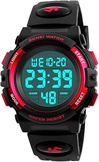Digitale Orologio Impermeabile Outdoor Sportivo Militare Tattica Quarzo Orologi da Polso Plastica Lunetta e Gomma Band Sveglia Data Calendario Cronometro LED Numero Display Uomo Donna