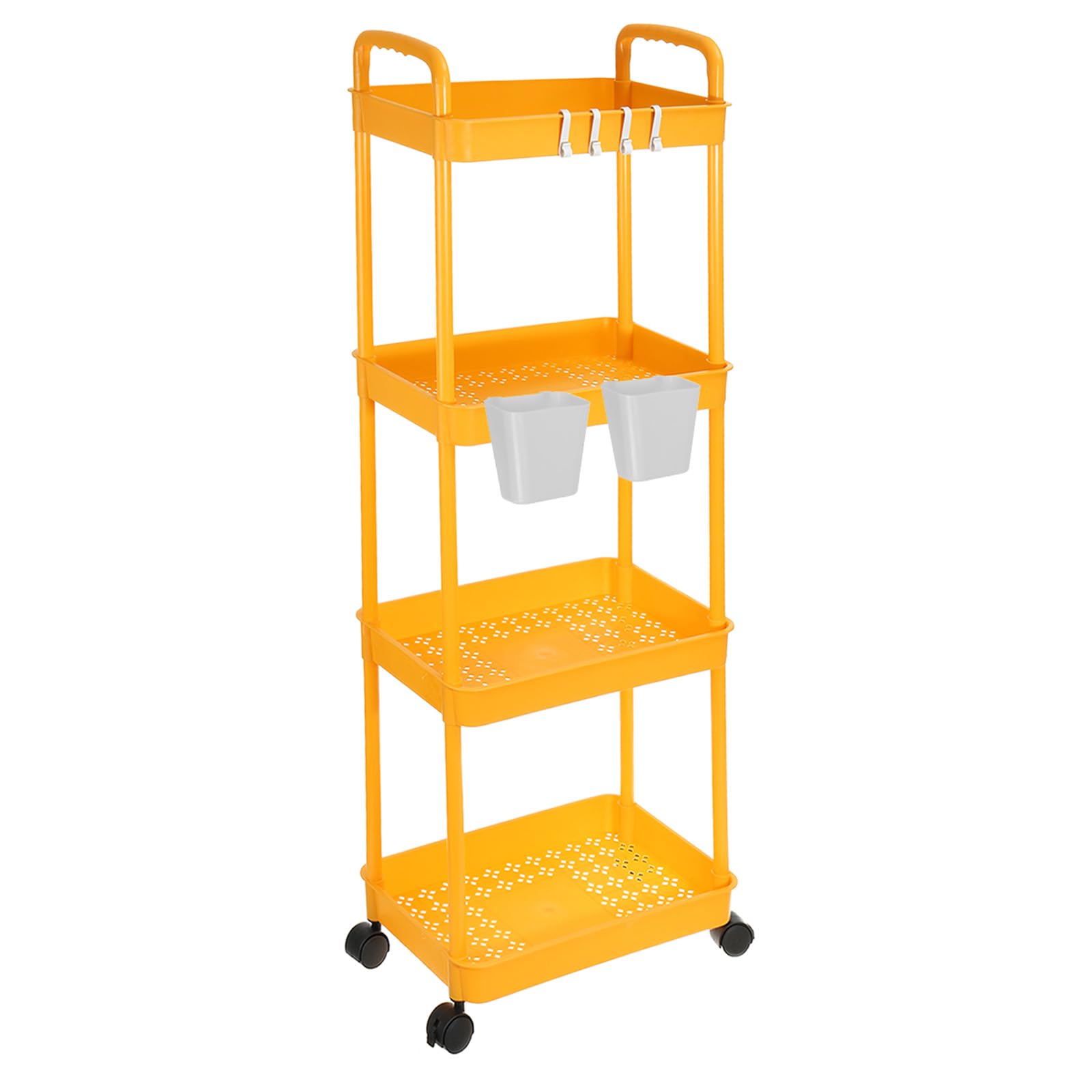 Chariot roulant utilitaire à 4 niveaux pour ranger la maison
