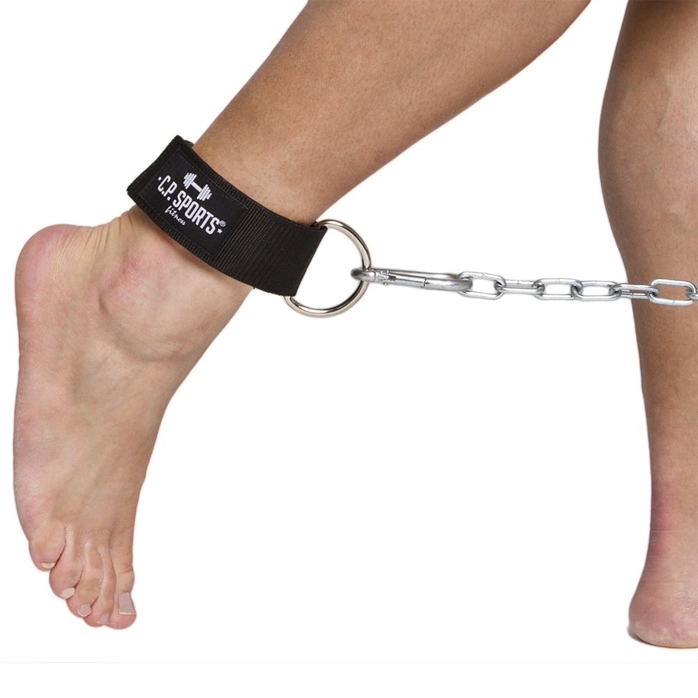 Lot 2 Sangles De Pied Réglables – Noir, Mousqueton Et Velcro, Pour Fitness, Câble, Musculation, Unisexe