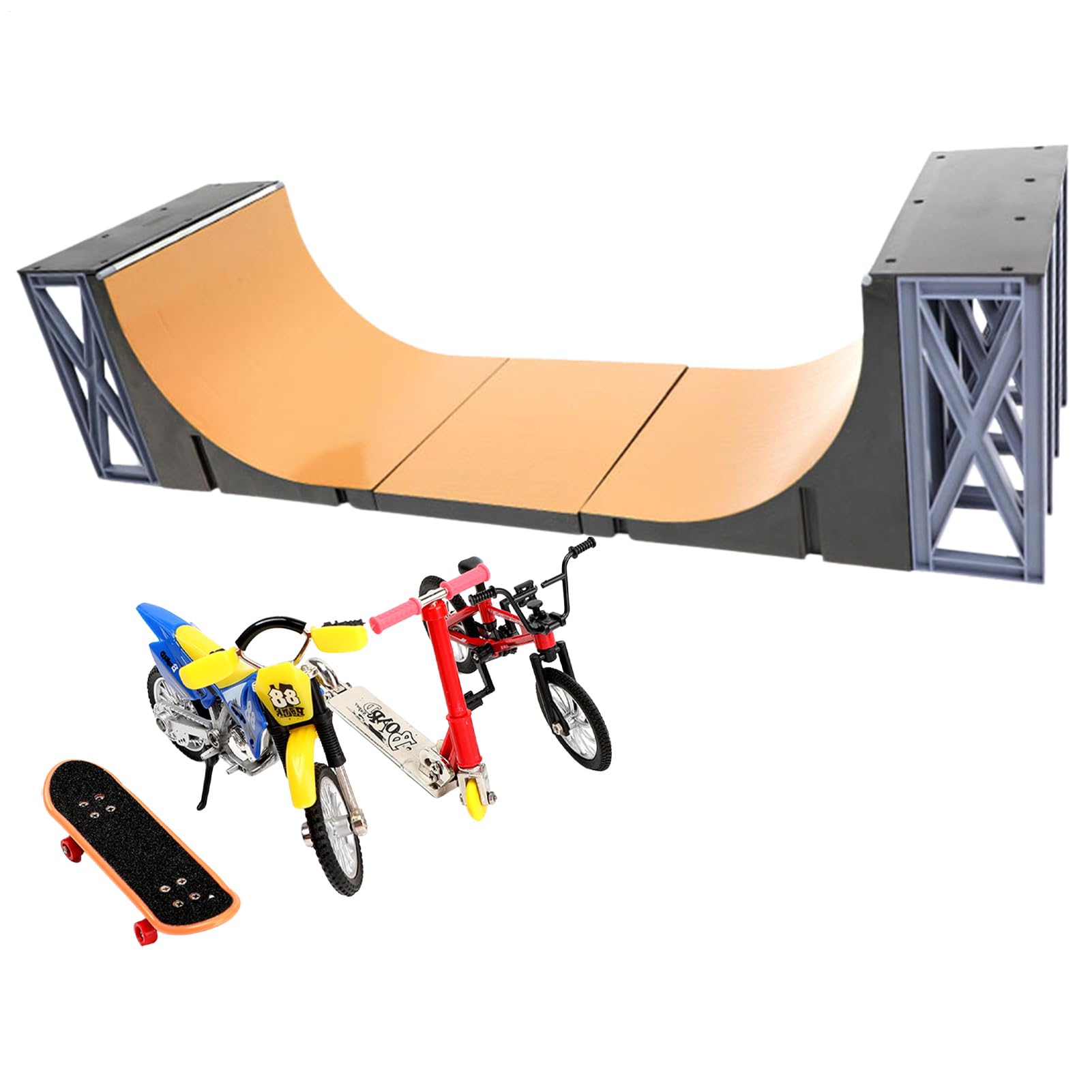 Mini Fingerboard Skate Kit - Finger Skate Toy Con Herramienta Tecnológica | Accesorios De Reparación, Conjunto De Ejercicios De Control De Acrobacias | Emocionante juego de deportes de bricolaje para