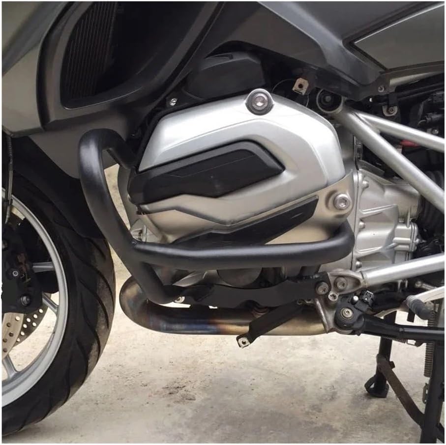 Engine Guard Crash Bars Black Front Engine Guard Highway Crash Bar Protection for R1200RS for R1200R 2015-2018 Bumper Block Decor Motorbike Crash Bar Bumper