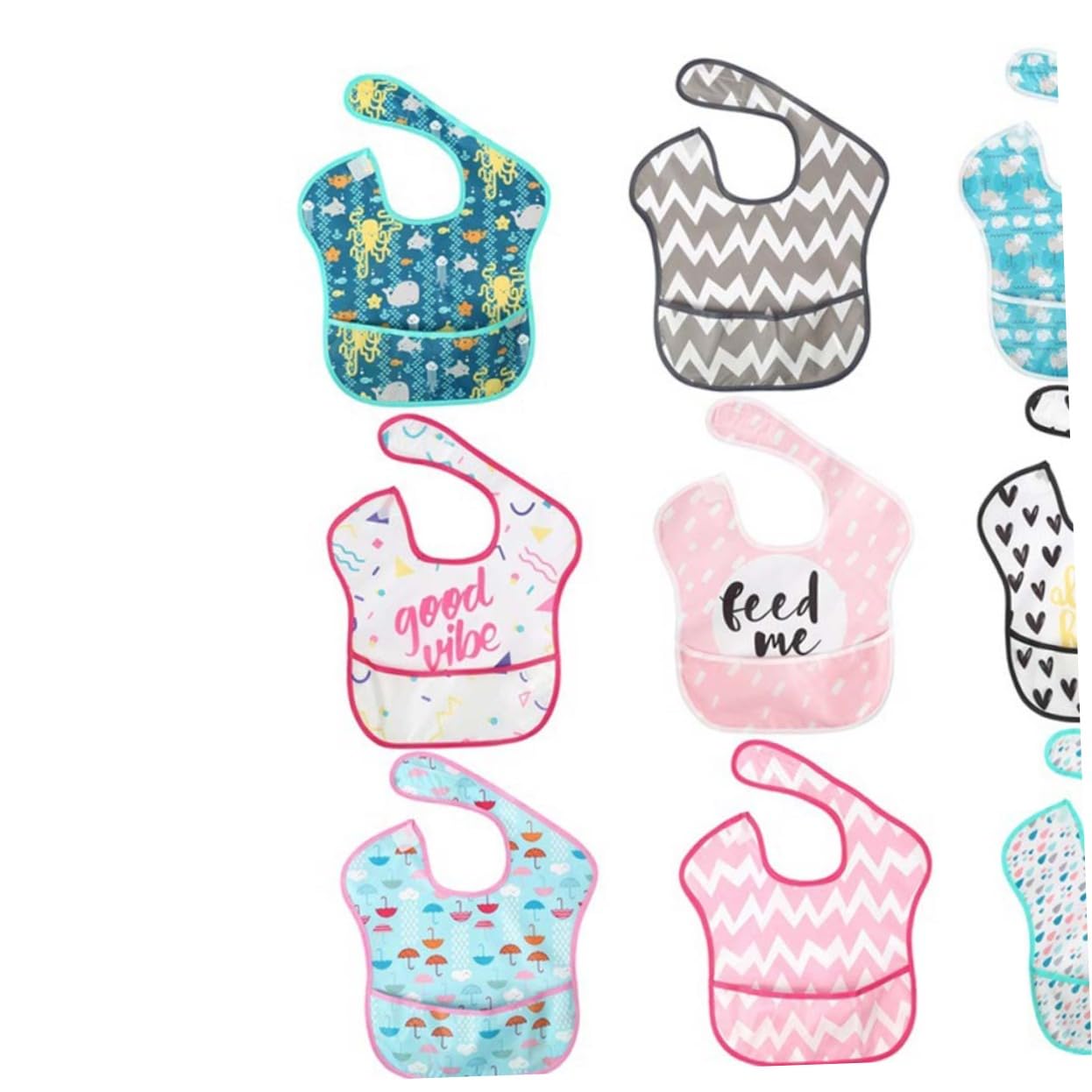 Toyvian 9 Pezzi Bavaglini Per Il Bambino Bavaglini Infantili Baby Shower Regalo Bavaglino Per Il Bambino Saliva Asciugamano Modello Di Cartone Animato Bavaglino Bavaglini Bavaglini