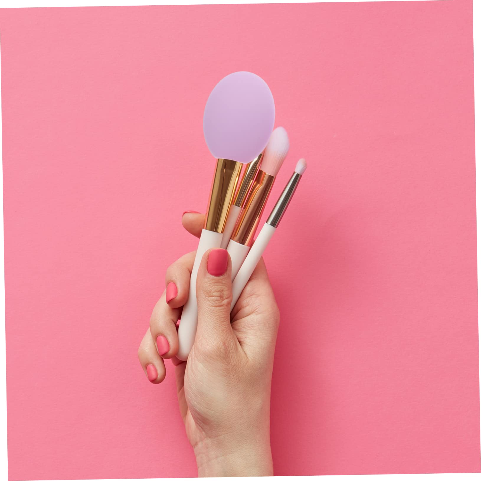 MAGICLULU 3er-set Make-up-pinselhalter Pinselstaub Weiches Silikon Für Einfaches Einsetzen Reisefreundlich Hält Die Pinsel in Ordnung 9 Stück X 3