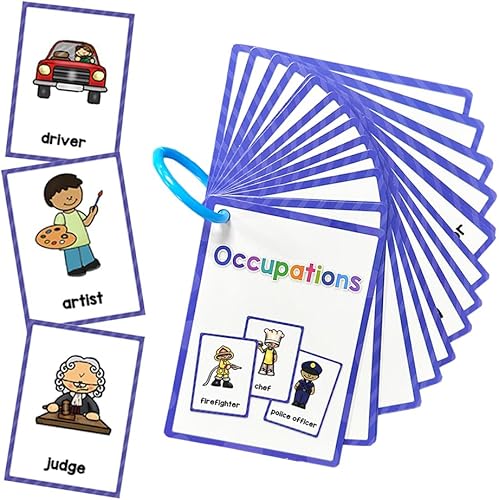 Miniatura 1 de Lachilly Ocupaciones Palabras Inglés Tarjetas de Aprendizaje, Palabras de Alta Frecuencia, Lectura Comenzante, Materiales de Enseñanza de Educación