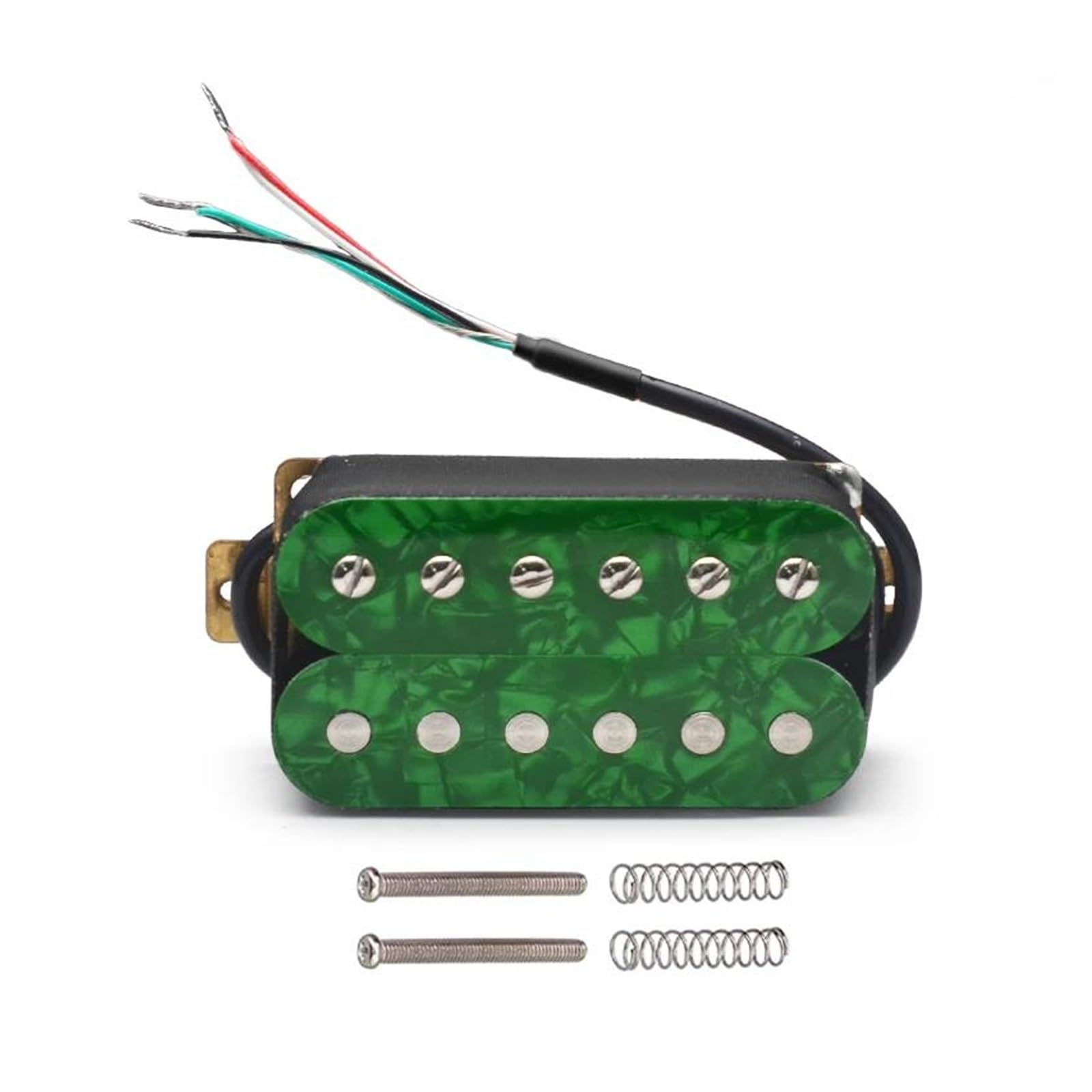 E Gitarren Tonabnehmer Mit Verstellbaren Schrauben Für 6 Saiten N7.5K/B15K Erhältlich In Mehreren Farben(Green N B)