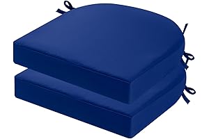 idee-home Outdoor Chair Cushions For Dining Chair Seat Pads Webbing Strip, Large Chair Cushions