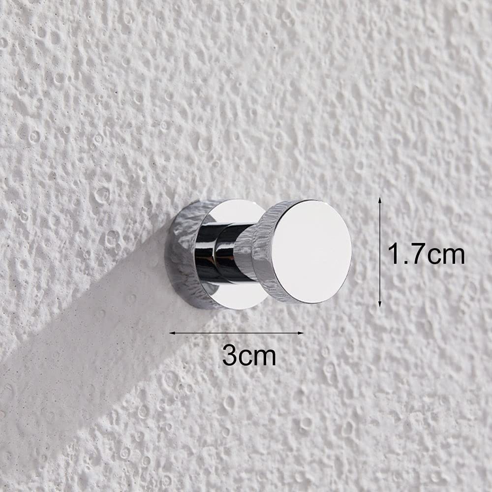 Gancho, ganchos de pared adhesivos de latón, pequeños y resistentes, ganchos de pared for pegar en la puerta, baño, toalla, armario, gancho adhesivo plateado for colgar abrigos, bolso de llaves, organ