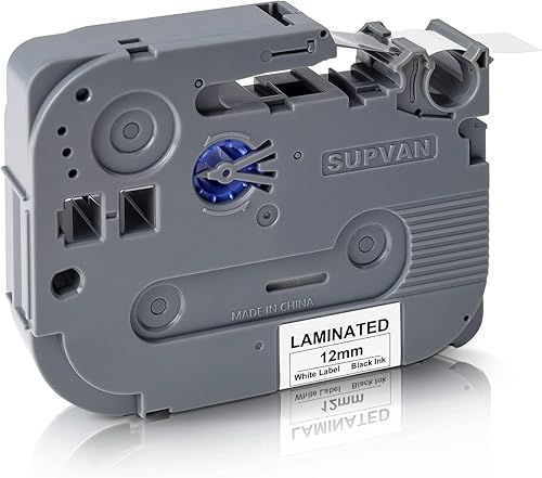 SUPVAN LP5120M - Cinta de etiquetas continua adaptada, tamaño de papel de impresión de etiquetas 0.47 pulgadas x 13.12 pies, laminado térmico,
