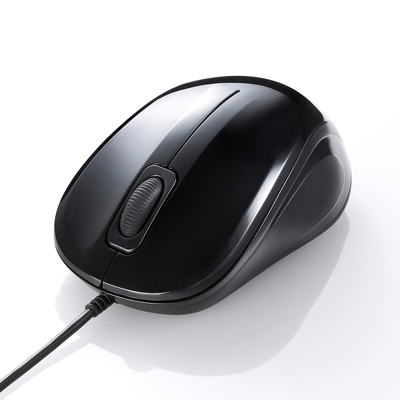 SANWA SUPPLY MA-BL9BK - Ratón (Ambidextro, Óptico, USB, 1000 DPI, Negro)