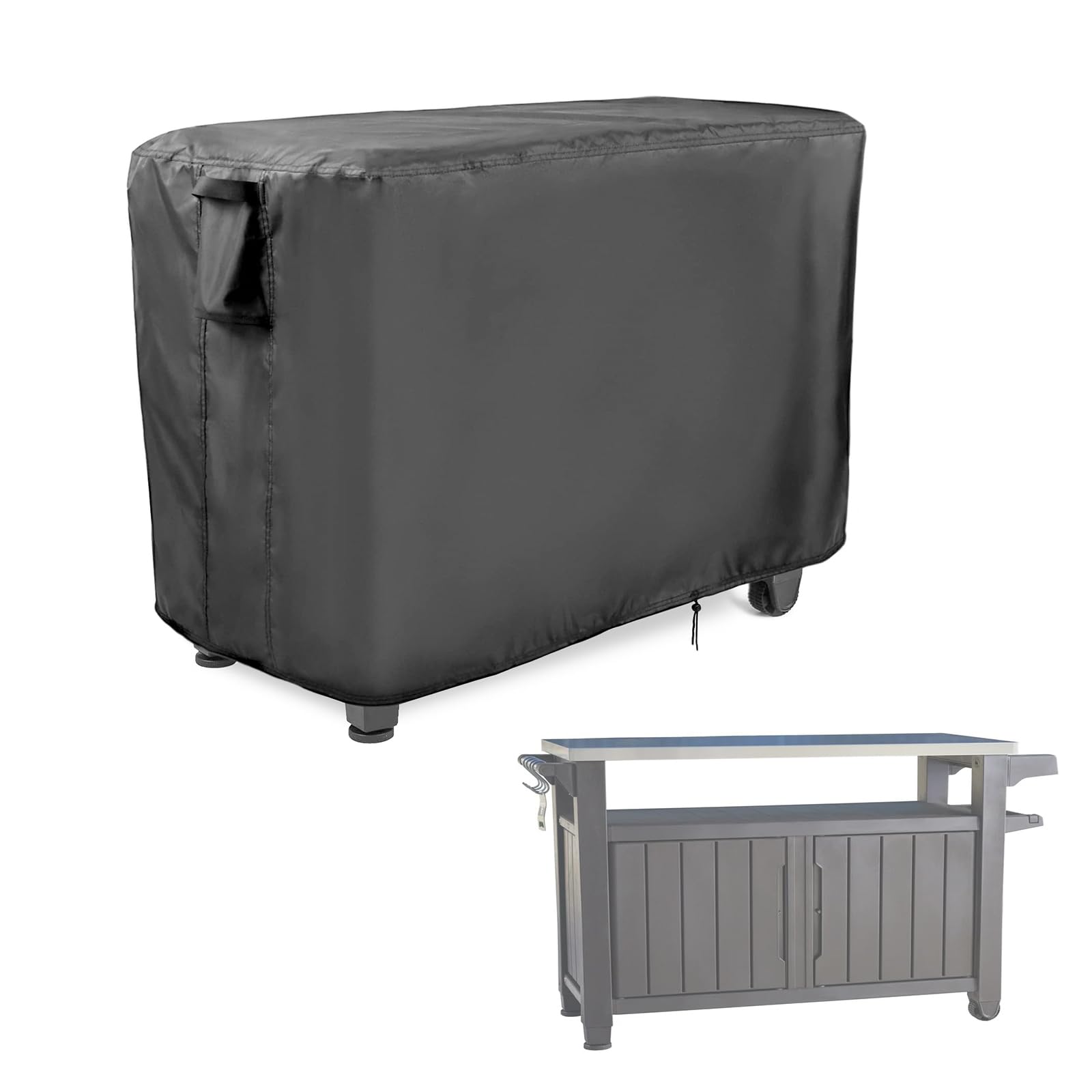 Prep Table Cover for Keter Unity XL 420D 55" Rolling Carts Cover for Stainless Steel Workbenches BBQ Grill Carts,Waterproof