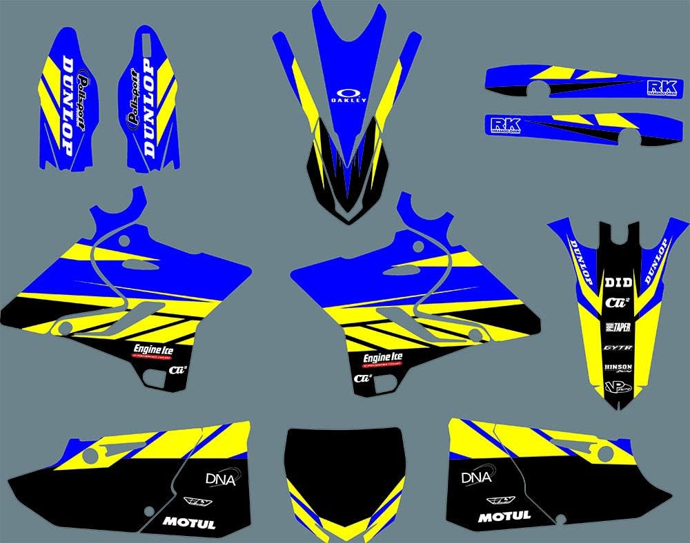 DST0627 3M Sticker Motorcross Graphic Motorcycle Decals Stickers Kit Graphics set for Yamaha YZ125/YZ250/X 2015 2016 2017 2018 2019