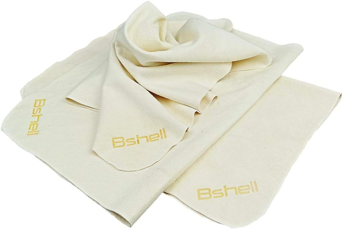 BSHELL，Chamois Cloth for Car,Real Natural Leather，(5 Pack,7x6 inch) ,Cleaning Cloth for Glasses & Jewelry , Chamois Cloth for Car, Microfiber Cleaning Cloth for Electronics : Automotive